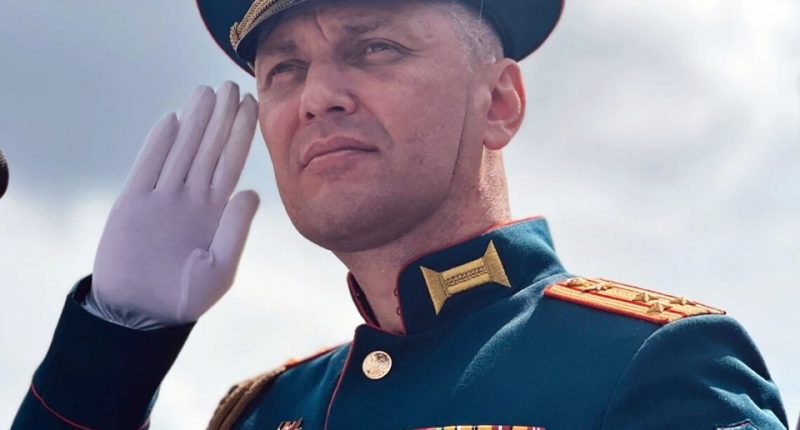 Portrait of Colonel Ruslan Goryachkin.