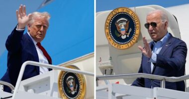 Trump's pace of early travel largely mirrors Biden's, but with more sports events and golf