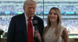 Trump's Club World Cup interview with glamorous reporter divides fans