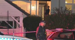 Officers were called to Awaba Street in Mosman at 11pm after reports that a man was stabbed in his thigh.