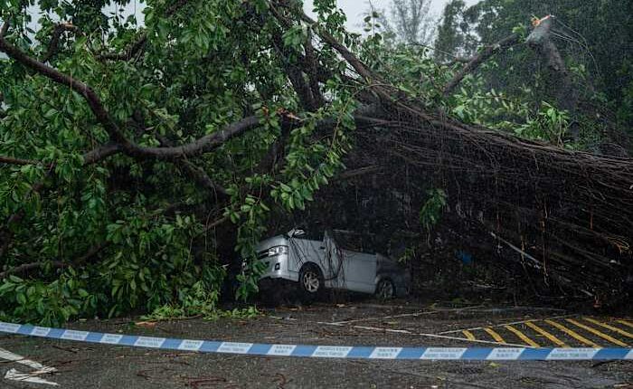 Typhoon Wipha causes major flight disruptions in Hong Kong and southern China