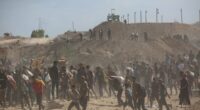 UN posts video of 'gunshots fired near crowds' at Gaza aid site