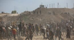 UN posts video of 'gunshots fired near crowds' at Gaza aid site