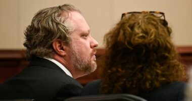 James Craig during opening arguments in his murder trial, as he is accused of killing his wife.