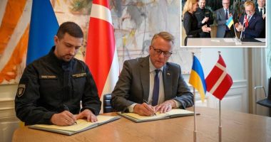 Ukraine, Denmark ink landmark deal to produce weapons in Europe