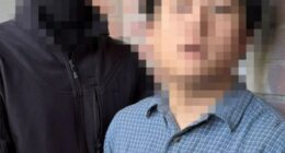 Photo of a Chinese citizen detained in Kyiv, Ukraine, for allegedly attempting to export classified documents.