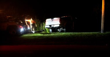 Vehicle suffers 'mechanical failure,' crashes into Champaign detention pond