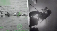 Video shows Coast Guard save family in helicopter rescue mission near vacation destination