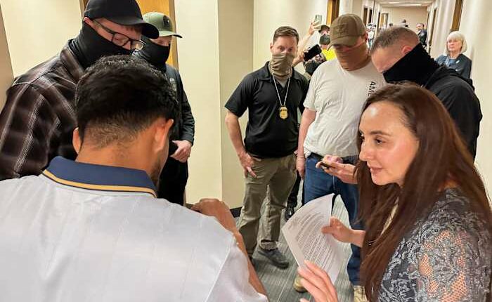 Volunteers flock to immigration courts to support migrants arrested in the hallways