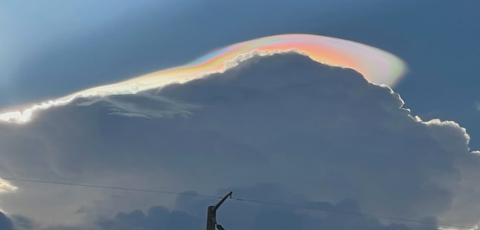 What were those crazy rainbow clouds over Central Florida?