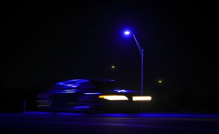 Why are there so many purple streetlights in Florida?