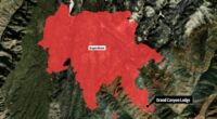 Wildfire along Grand Canyon's North Rim destroys historic lodge and is spreading rapidly