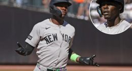 Yankees' Jazz Chisholm out of Subway Series lineup with shoulder issue