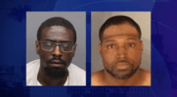 Kenneth Tucker, 37, of Riverside; Deshawn Hill, 36, of Riverside are shown in these undated mugshots. (Riverside County Sheriff's Department)