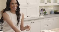 Meghan Markle on the set of her Netflix series With Love, Meghan. On the show the Duchess of Sussex was joined by an array of celebrity guests who the duchess cooked with
