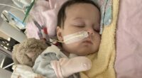 Doctors told us our newborn's grunting was just normal 'baby noise'... but now she is on life support