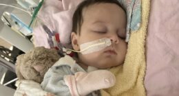 Doctors told us our newborn's grunting was just normal 'baby noise'... but now she is on life support