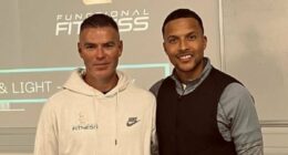 Ex-footballer hopes Joe Thompson is 'proud' after he completes incredible 37-hour fitness challenge in honour of former team-mate who died aged 36 in April