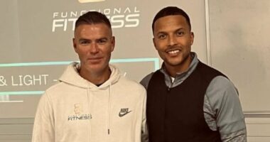Ex-footballer hopes Joe Thompson is 'proud' after he completes incredible 37-hour fitness challenge in honour of former team-mate who died aged 36 in April