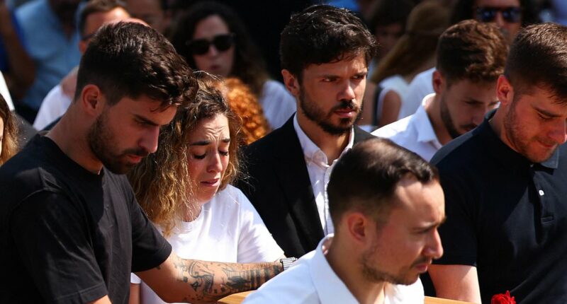 From the happiest day of their lives, to his farewell: How Ave Maria drifted from a church at Diogo Jota's funeral - just 13 days after same singer performed it at his wedding