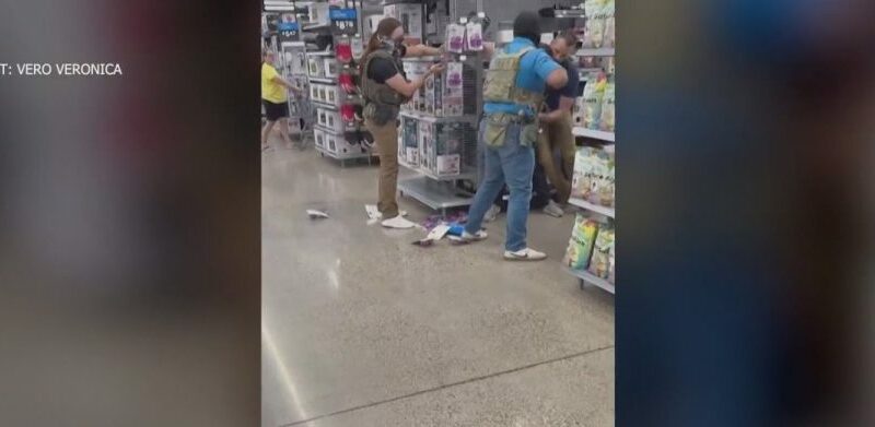 ICE officers use Taser on man at New Mexico Walmart