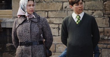 Prince Andrew with the Queen at the Badminton Horse Trials in Gloucestershire, 1973 - grew up 'everything Charles was not'