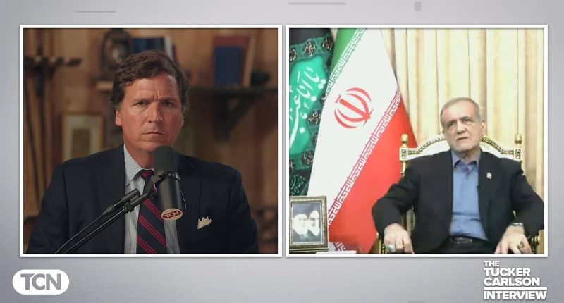 Iranian president provides Tucker Carlson with wild answer on the true meaning of 'Death to America'