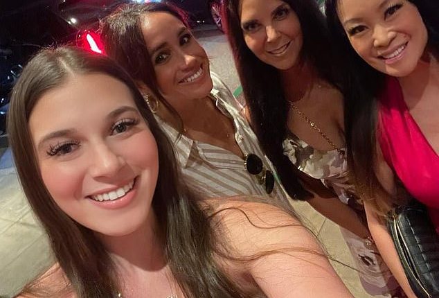 The Princess of Wales may have taken style notes from Meghan Markle's October 2023 look (pictured with, from L to R, Madison Leonard, Melissa Leonard, and Jen Su)