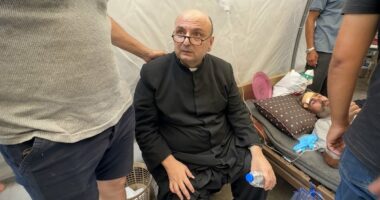 Israeli military blows up Catholic Church in Gaza, killing two and wounding priest who was close friend to Pope Francis