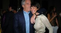 Jeffrey Epstein embracing Ghislaine Maxwell