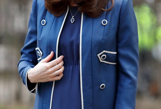 Kate, the Princess of Wales, was seven months pregnant with Prince Louis when she visited the Royal College of Obstetricians and Gynaecologists London headquarters in February 2018