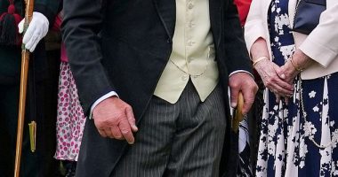 King Charles appeared cheerful as he joined the Sovereign's Garden Party at the Palace of Holyroodhouse in Edinburgh today