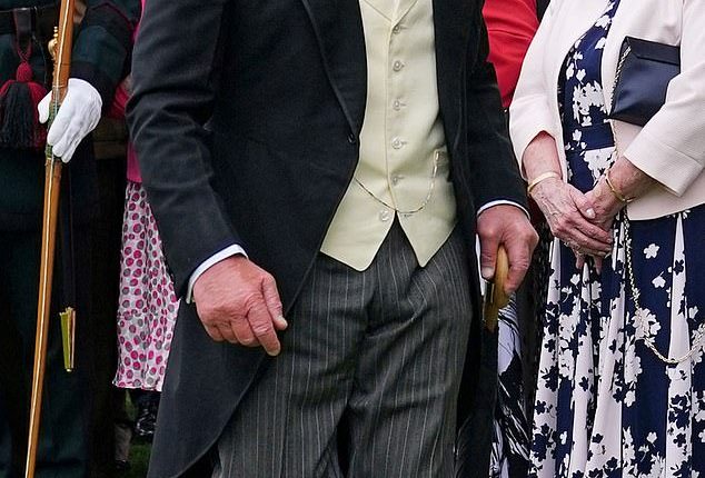 King Charles appeared cheerful as he joined the Sovereign's Garden Party at the Palace of Holyroodhouse in Edinburgh today