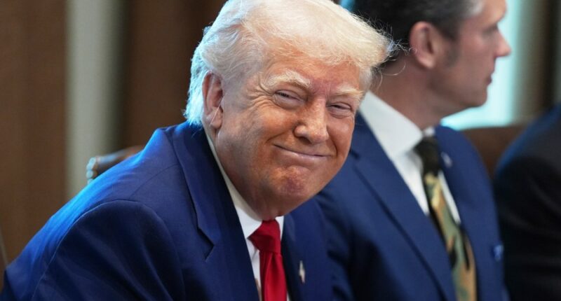 Live: Trump olds Cabinet meeting amid tariff talks, flooding