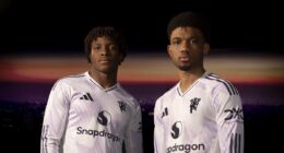 Man United unveil striking new lilac away kit - and reveal inspiration from iconic 1990s 'snowflake' strip
