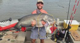 Man catches 'monster' 86-pound catfish from Missouri River