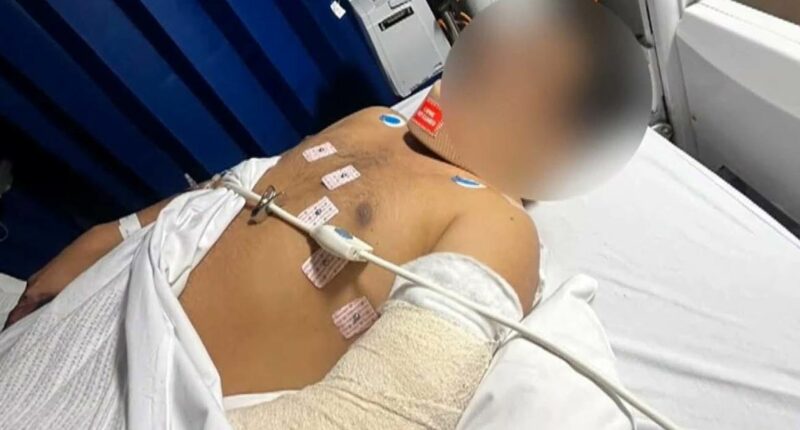 Man's arm 'hanging by a thread' after horror knife attack