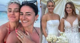Matildas star Ellie Carpenter and her new wife are set to become WSL rivals just weeks after their stunning French wedding