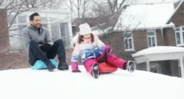 Melina Frattolin's 'murderer' dad shared video of little girl sledding with creepy 'hush little baby' lullaby