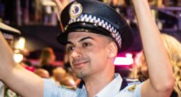 Mum shows up in court for cop son as double-murder case delayed