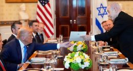 Netanyahu presents Trump with letter nominating him for Nobel Peace Prize