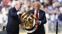 New footage shows Donald Trump taking a Club World Cup winners' MEDAL as his gatecrashing escalates as it emerges he's keeping the original trophy in the Oval Office
