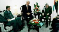 PETER VAN ONSELEN: Single photo says it all about Albo's little-known past as a pro-Palestine activist - as he considers a history-making change