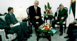 PETER VAN ONSELEN: Single photo says it all about Albo's little-known past as a pro-Palestine activist - as he considers a history-making change