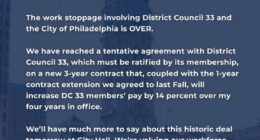 Philadelphia workers strike ends as union reaches deal