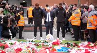 Portuguese-born Everton stars lay wreaths at Anfield as Toffees pay respects to Liverpool star Diogo Jota