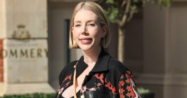 Pregnant Katherine Ryan admits she's feeling 'dejected' at the thought of her next baby being a boy as she's been 'antagonised by men' throughout her life and jokes her son is a 'toxic male'