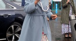 Queen Camilla, President of Maggie's, arrives to visit Maggie's, Fife to celebrate the work of volunteers and members of staff at Victoria Hospital, Kirkcaldy