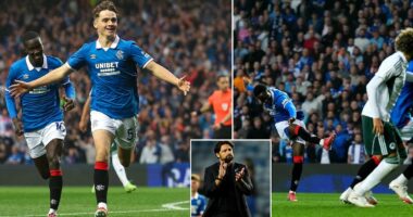 RANGERS 2-0 PANATHINAIKOS: Flop fears cast aside as rising stars take centre stage to get new boss Martin off to winning start at Ibrox