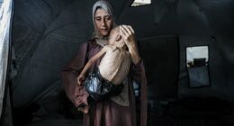 Reduced to skin and bones in Gaza: Horrifying story behind photo of starving child with a plastic bag as a nappy